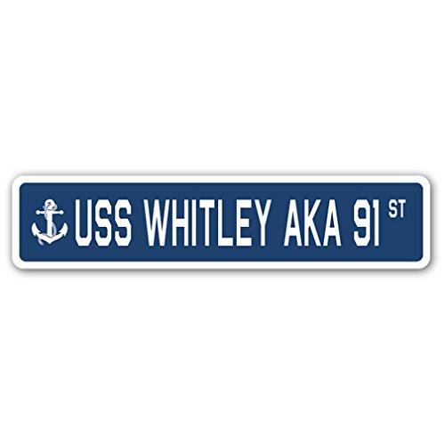 USS Whitley AKA 91 Street Sign us Navy Ship Vetera...