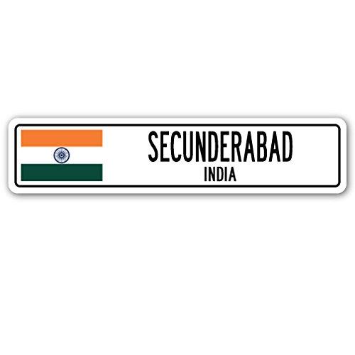 SECUNDERABAD, India Street Sign Indian Flag City C...