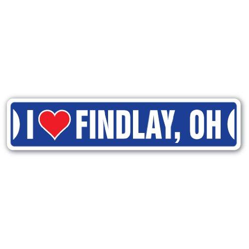 I Love Findlay, Ohio Street Sign oh City State us ...