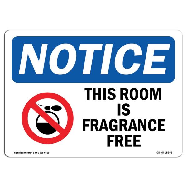 OSHA Notice Sign - This Room is Fragrance Free | R...