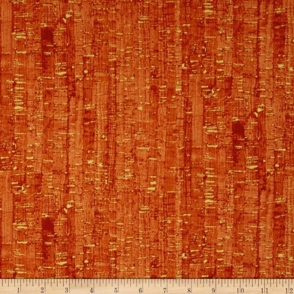 Uncorked Mandarin Metallic Gold, Fabric by the Yar...