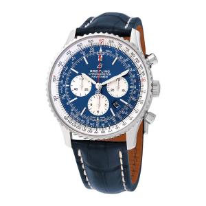 Aurora 腕時計 ブルーブライトリング ナビタイマー 1 B01 クロノグラフ 46mm AB0127211C1P1
