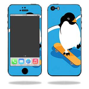 MightySkins ビニールスキン Apple iPhone SE用 スケーターペンギン柄 デカールシール