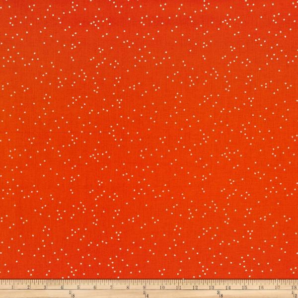 Blossoms In Color Orange, Fabric by the Yard