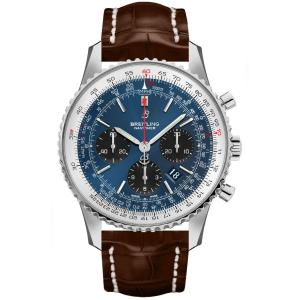 Breitling Navitimer 1 クロノグラフ 自動巻き ブルーダイヤル メンズ腕時計 AB0121211C1P2