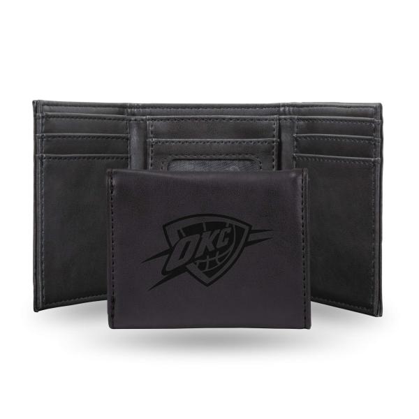 Rico Industries NBA レーザー刻印 三つ折り財布 ブラック 5.75 ブラック
