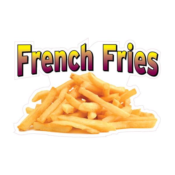 Die-Cut Sticker Multiple Sizes French Fries Style ...