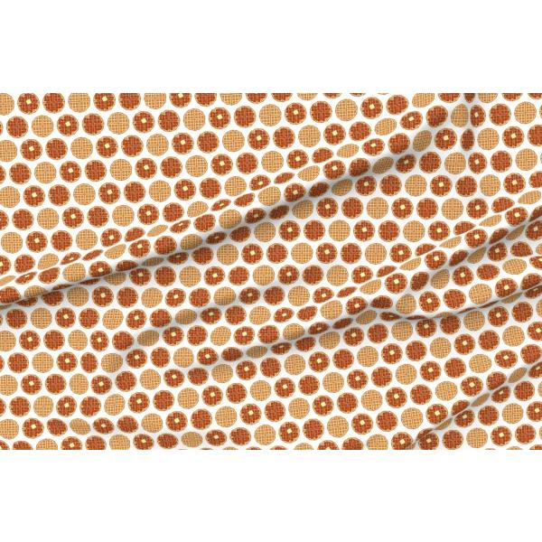 Spoonflower Fabric - Waffle Breakfast Food Junk Pr...