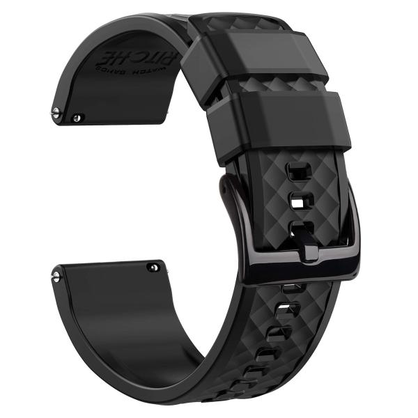 18mm シリコンウォッチバンド Huawei Watch対応 クイックリリース ラバーウォッチバン...