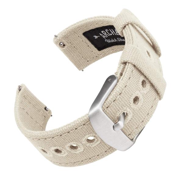 Archer Watch Straps - キャンバス クイックリリース交換用時計バンド | マルチ...