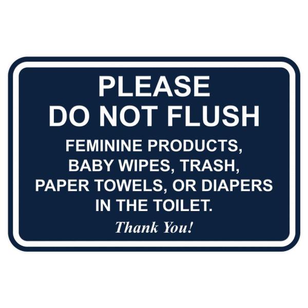 Please Do Not Flush バスルーム エティケット サイン 5" x 7" - Med...