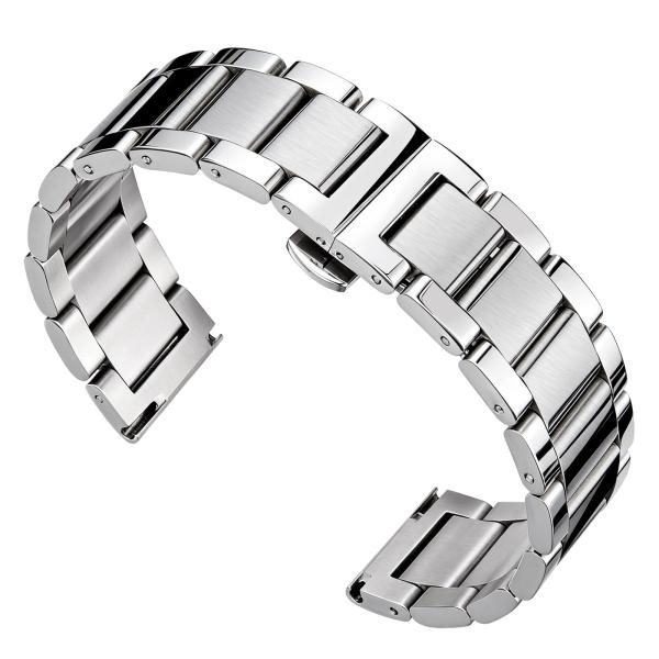BINLUN Stainless Steel Watch Band, Heavy Duty Meta...
