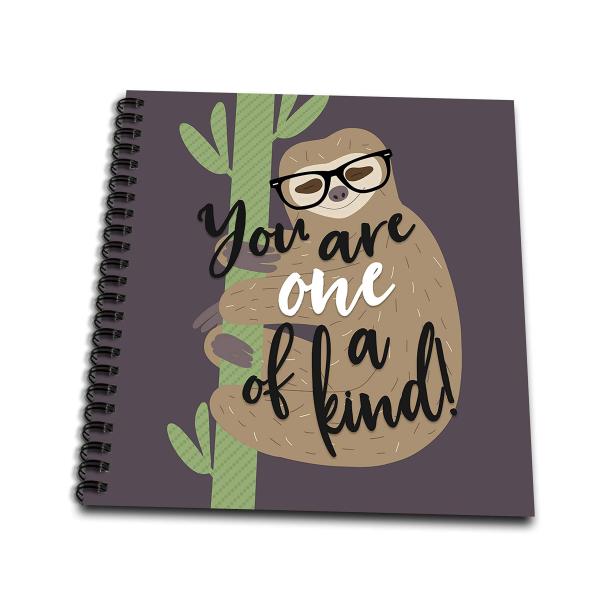 3dRose Janna Salak Designs Text Art-Cute Sloth-You...