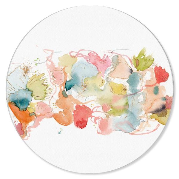 The Oliver Gal Artist Co. Abstract Round Acrylic W...