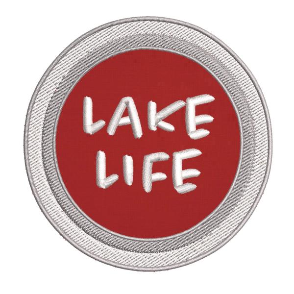 Lake Life Saying Expression Embroidered DIY Iron o...