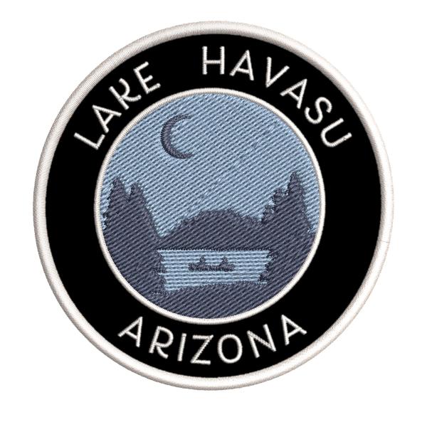 Lake Havasu, Arizona Crescent Moon Boat Embroidere...