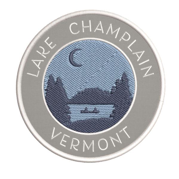 Lake Champlain, Vermont Crescent Moon Boat Embroid...