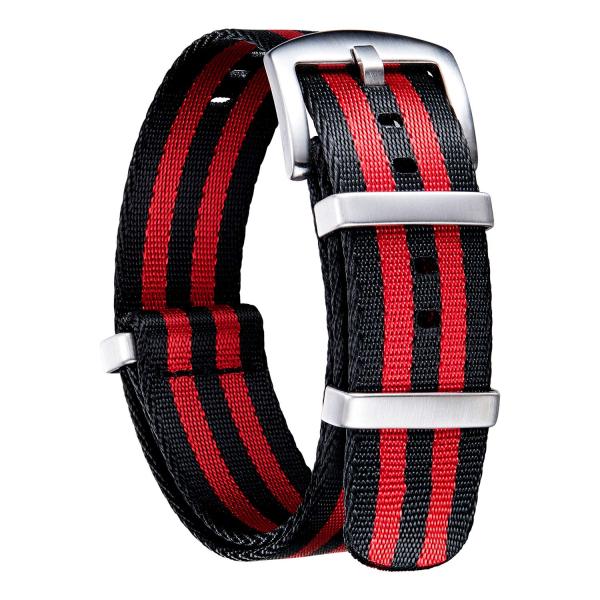 BINLUN Nylon Watch Band 18mm,20mm,22mm,24mm Rugged...