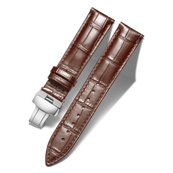 BINLUN Leather Watch Strap, Quick Release Genuine ...