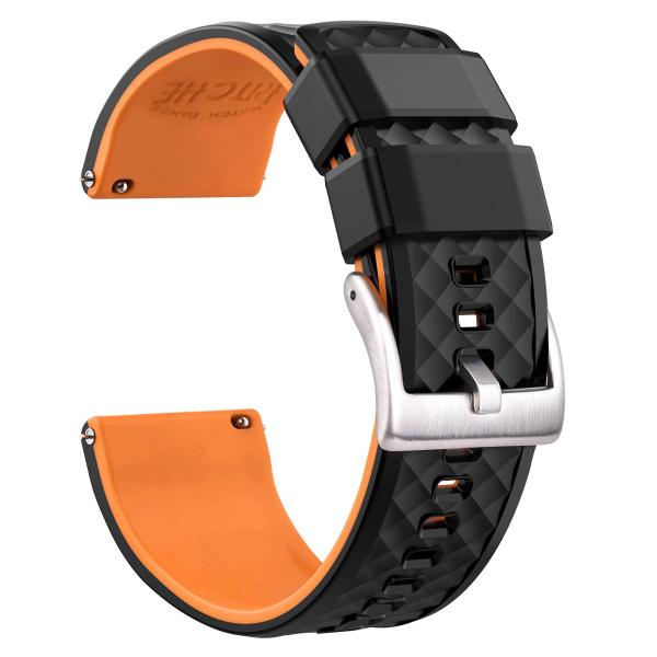 Ritche Christmas Gift 24mm Silicone Watch Bands Qu...