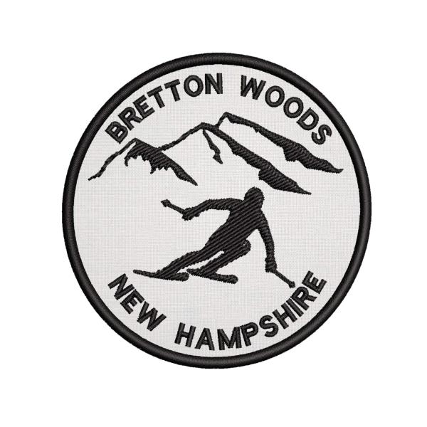 Bretton Woods, New Hampshire Skier Embroidered Pre...