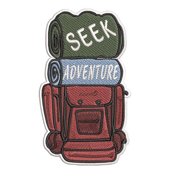 Seek Adventure Hiking Backpack Embroidered Premium...