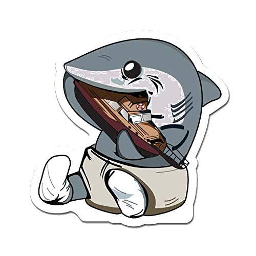 MightySkins Cute Shark 48" Peel and Stick Wall Art...
