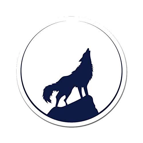 MightySkins Wolf Howling Peel and Stick Art Remova...