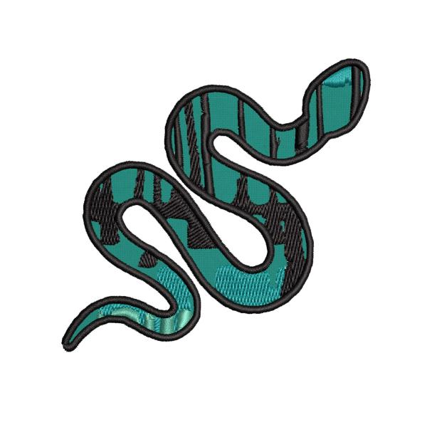 Detailed Swamp Snake Embroidered Premium Patch DIY...