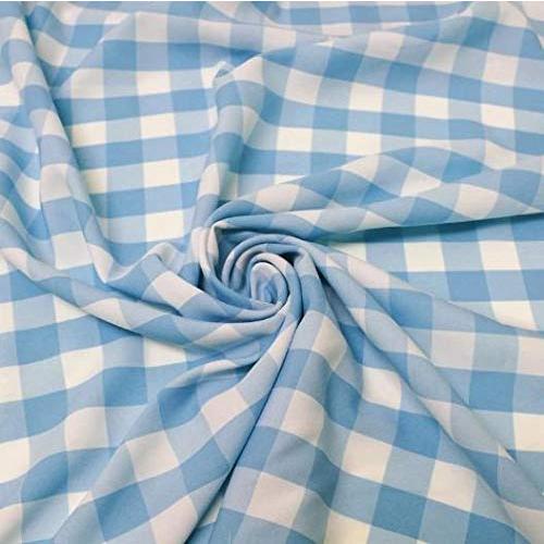 60" Wide Checkered Gingham Buffalo Check Polyester...