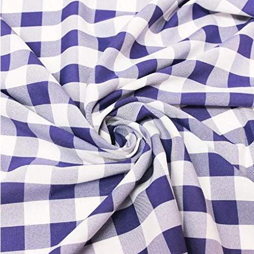 60" Wide Checkered Gingham Buffalo Check Polyester...