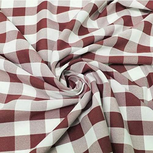 AK TRADING CO. 60" Wide IFR Checkered Gingham Buff...