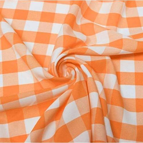 60" Wide Checkered Gingham Buffalo Check Polyester...