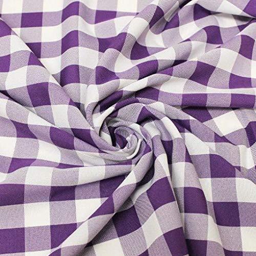 60" Wide Checkered Gingham Buffalo Check Polyester...