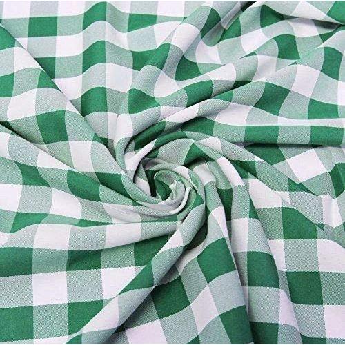 60" Wide Checkered Gingham Buffalo Check Polyester...