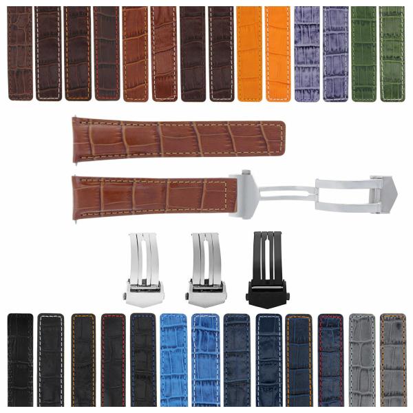 Ewatchparts 19-20-21-22mm Leather Watch Band Strap...