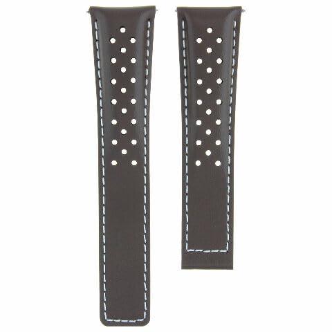 Ewatchparts 19-20-22mm Leather Watch Band Strap Co...