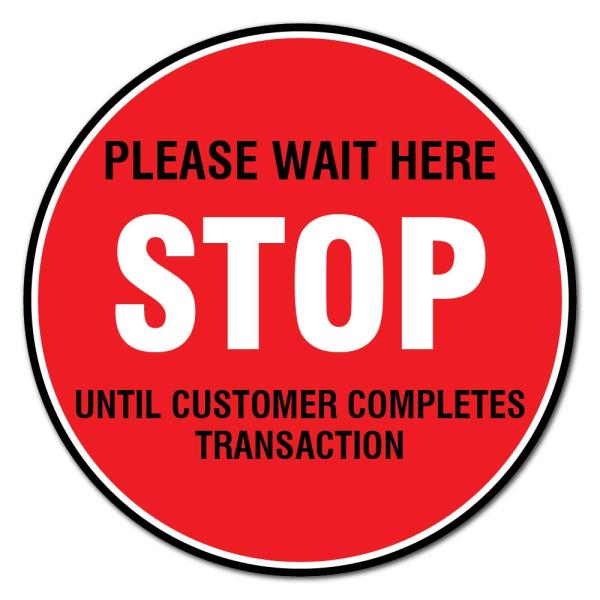 Notice Sign - Caution Social Distancing Area | Sid...