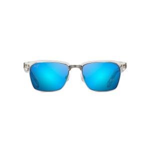 Maui Jim Men's ＆ Women's Kawika Polarized Square Reading Glasses, 2.50x, Crystal/Blue Hawaii Polarized, Medium Fit