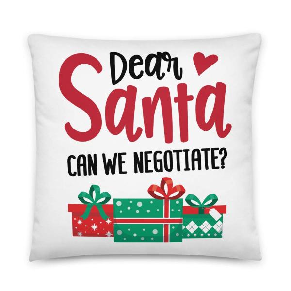 Dear Santa Can We Negotiate All-Over Print Basic P...