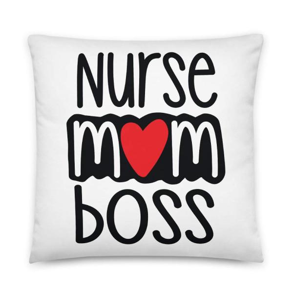Nurse Mom Boss Cute All-Over Print Basic Pillow | ...