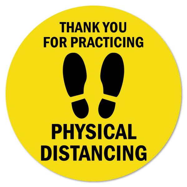 Thank You for Practicing Safe Distance Non-Slip Fl...
