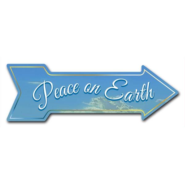 SignMission Decal Art Peace On Earth Decal Indoor/...