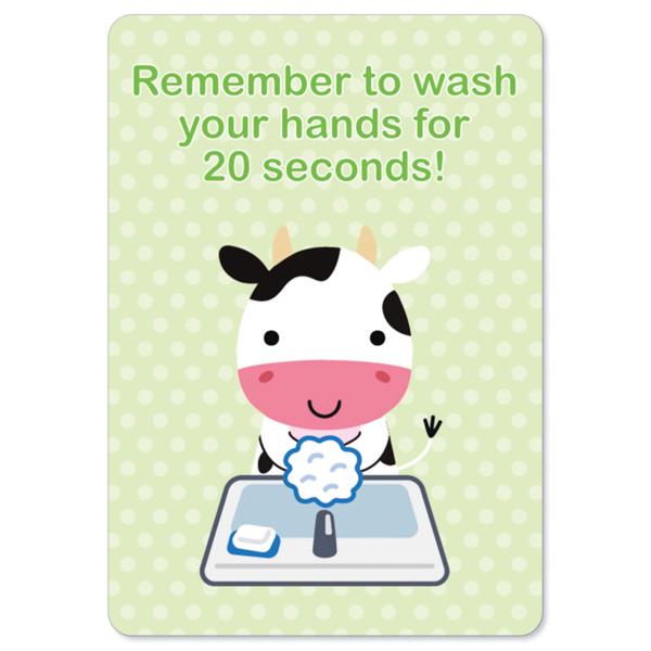 Public Safety Sign - Remember to Wash Your Hands f...