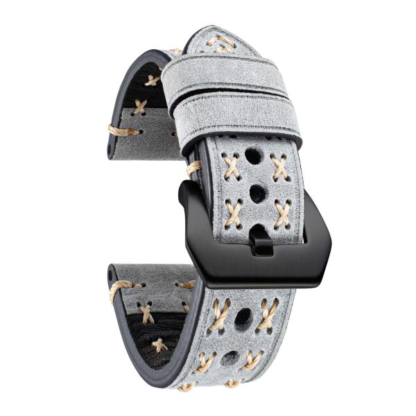 BINLUN Genuine Leather Watch Band Crazy-horse Watc...