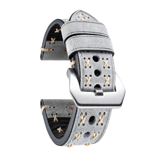 BINLUN Genuine Leather Watch Band Crazy-horse Watc...