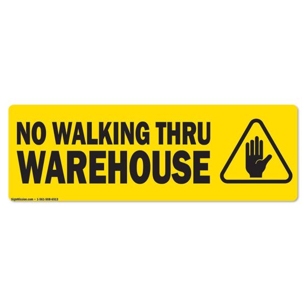 No Walking Thru Warehouse Non-Slip Floor Marker | ...