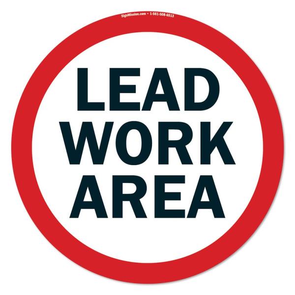Lead Work Area Non-Slip Floor Marker | 12 Pack of ...