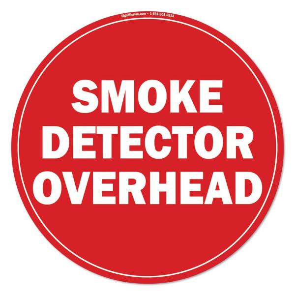 Smoke Detector Overhead Non-Slip Floor Marker | 3 ...