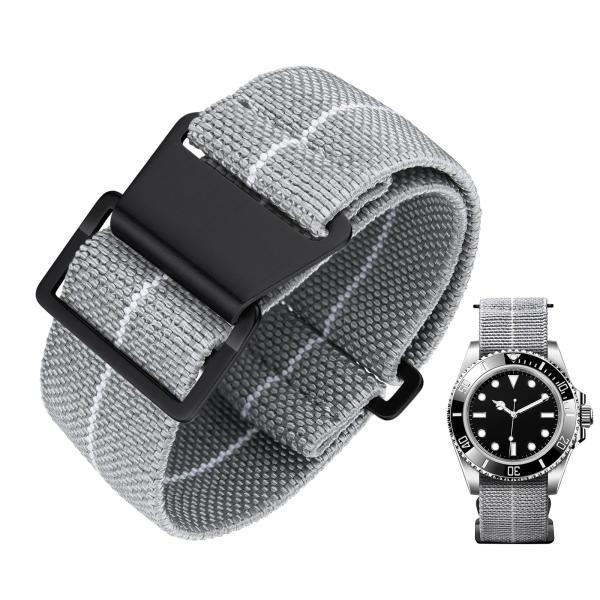 BINLUN Elastic Nylon Watch Band 18mm 20mm 22mm Mar...
